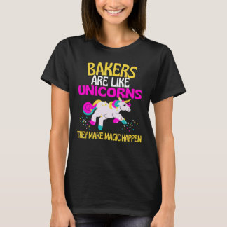 Camiseta Bakers Unicorn , Magníficos pasteles de unicornio