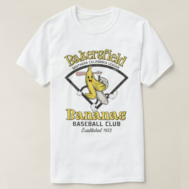 Camiseta Bakersfield Bananas Liga Menor de Béisbol Te (Diseño del anverso)