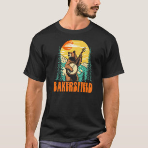 Camiseta Bakersfield Banjo Picking Bear al aire libre y mús