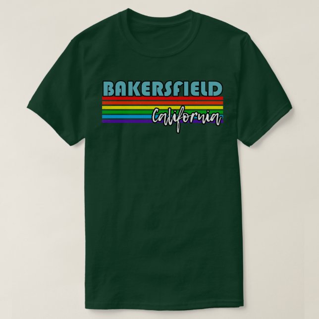 Camiseta Bakersfield California Orgullo Bakersfield Gif LGB (Diseño del anverso)