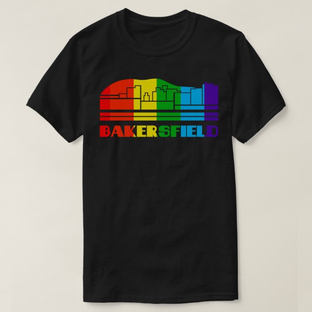 Camiseta Bakersfield Orgullo Bakersfield Regalo LGBT (Diseño del anverso)