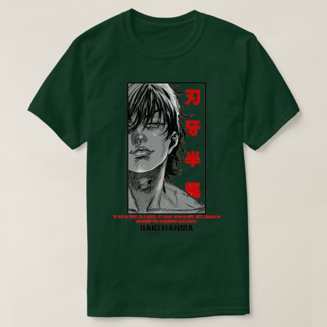 CAMISETA BAKI HANMA (Diseño del anverso)