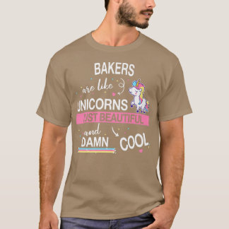 Camiseta Baking Baker Cocinar Pastel de tarta Unicorn