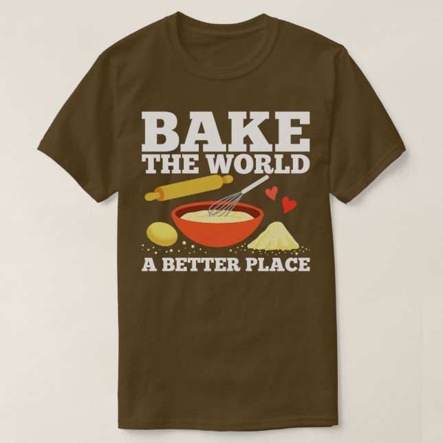 Camiseta Baking Baker Pastry Chef (Diseño del anverso)
