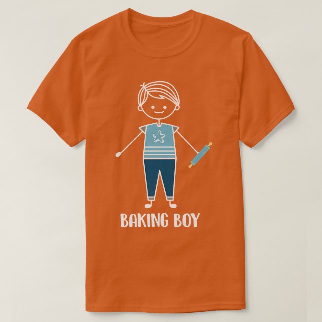Camiseta Baking Boy Bakery Baker (Diseño del anverso)