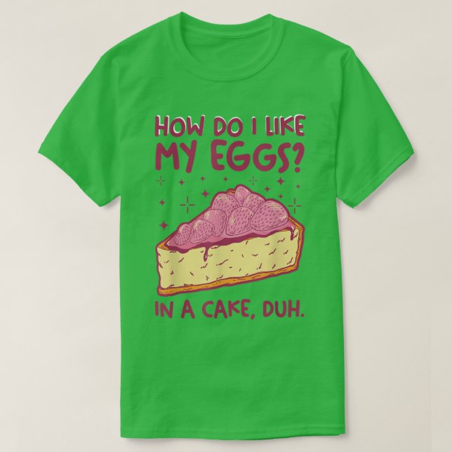 Camiseta Baking Cake Lover (Diseño del anverso)