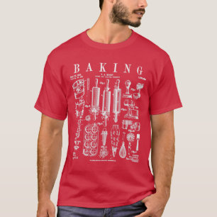 Camiseta Baking Cooking Baker Pastry Chef Kitchage Vintage