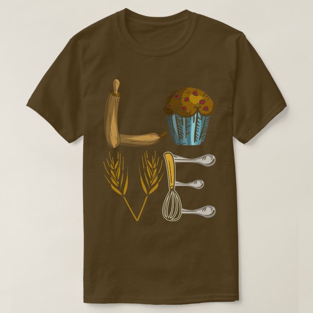 Camiseta Baking Cupcake Baker Pastry Chef Cocina Dulces (Diseño del anverso)