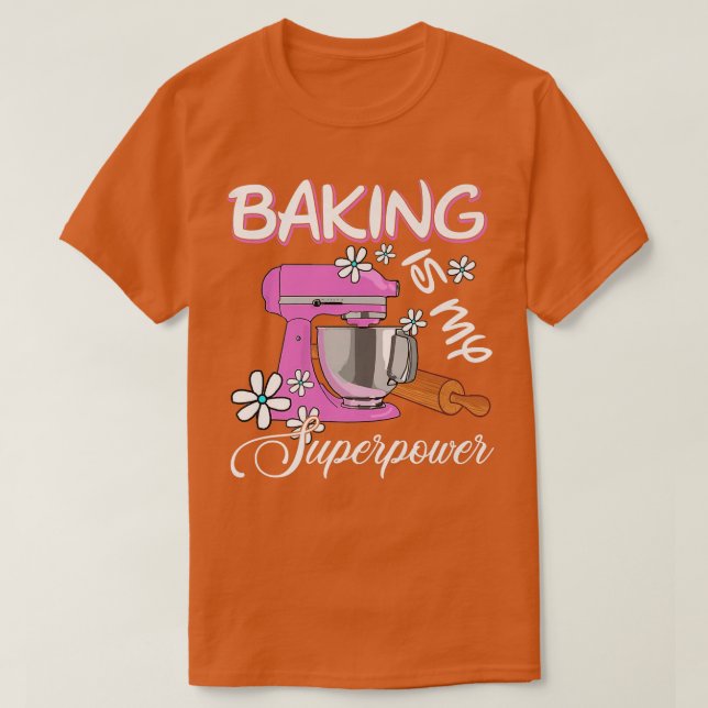 Camiseta Baking es mi regalo para bolas y bolas de superpod (Diseño del anverso)