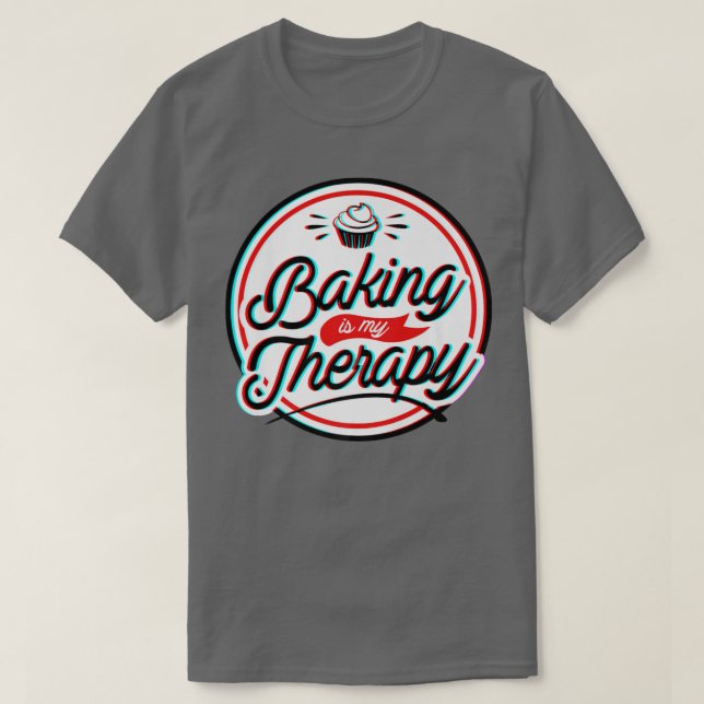 Camiseta Baking es mi terapia (Diseño del anverso)