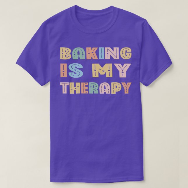 Camiseta Baking es mi terapia (Diseño del anverso)