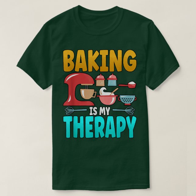 Camiseta Baking es mi terapia 496 (Diseño del anverso)