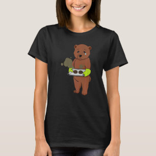 Camiseta Baking Gone Wrong Grizzly Bear Chef Culinario Bake