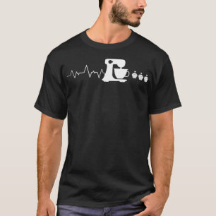 Camiseta Baking Heartbeat I Divertido Pastel I Baker Baking