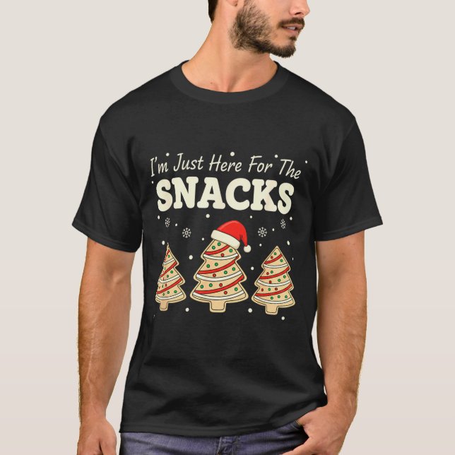 Camiseta Baking I'm Just Here For The Snacks Christmas Cook (Anverso)