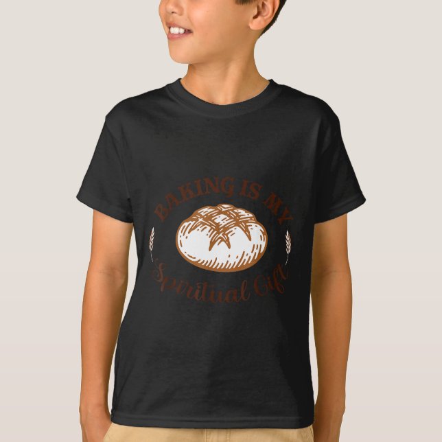 Camiseta Baking Is My Sritual Gift Funny Bake Lover Pastry  (Anverso)