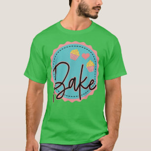 Camiseta Baking Lover Pasta Chef Baker Cupcakes Pan Pastel