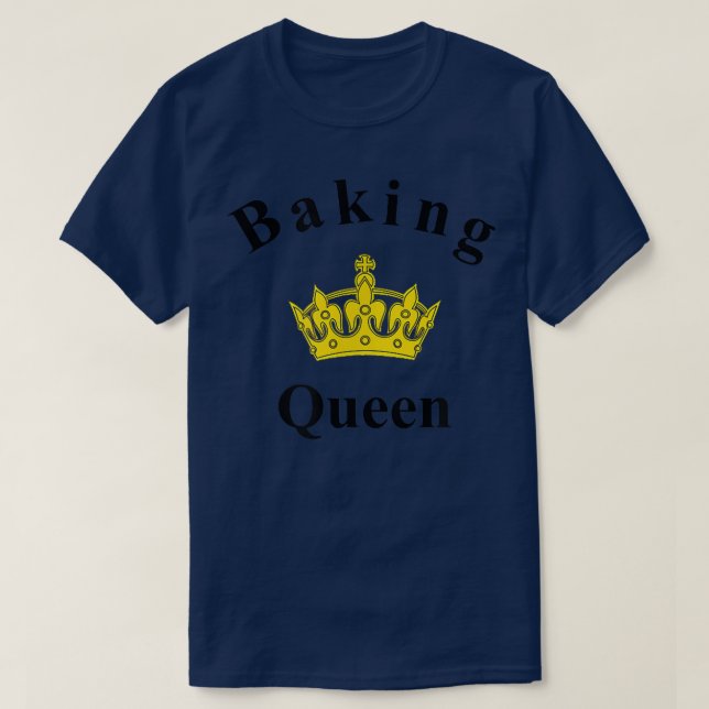 Camiseta Baking Queen Me encanta hornear té (Diseño del anverso)