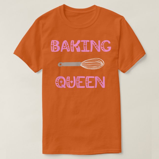 Camiseta Baking Queen Whisk Baker Chica Pastry Chef Bakery  (Diseño del anverso)