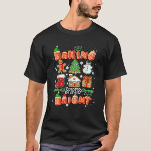 Camiseta Baking Spirit Bright Christmas Tree Xmas Cookie Ki