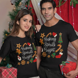 Camiseta Baking Spirit Bright Gingerbread Navidades Cookie
