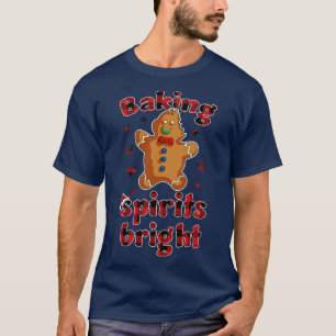 Camiseta Baking Spirit Navidades brillantes Funny Baker Paj