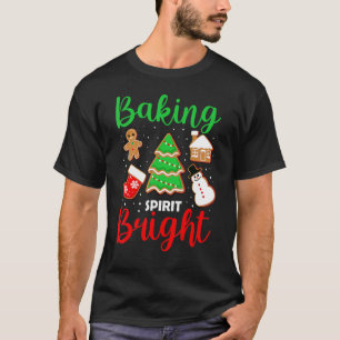 Camiseta Baking Spirit Navidades brillantes Pajama Gingerbr