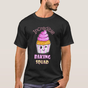 Camiseta Baking Squad Cubierta Muffin Confección Tasty Bak