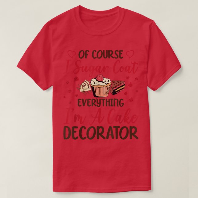 Camiseta Baking Sugar Cookie Baker Cupcake Muffin Pastel De (Diseño del anverso)