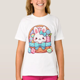 Camiseta Bakset de conejo de Pascua