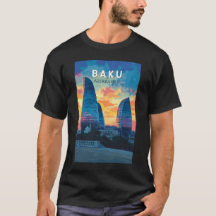 Camiseta Bakú Azerbaiyán: Viaje de arte