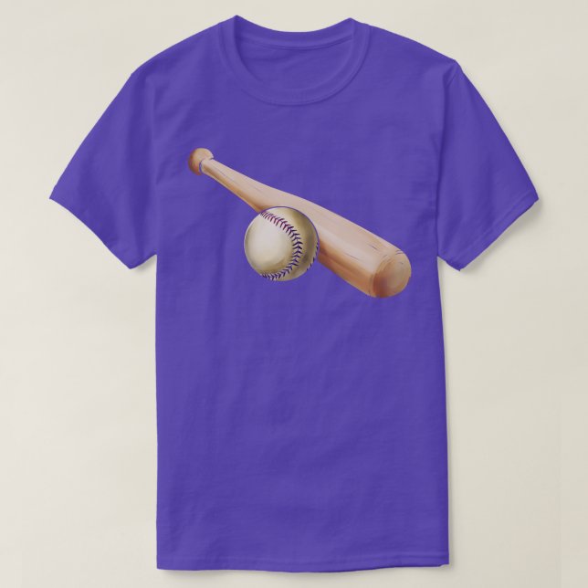 Camiseta Bala De Béisbol Y Balón (Diseño del anverso)