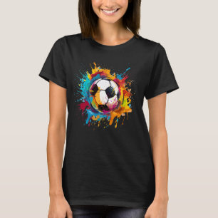 Camiseta Bala de Fútbol Colorido para aficionados al fútbol