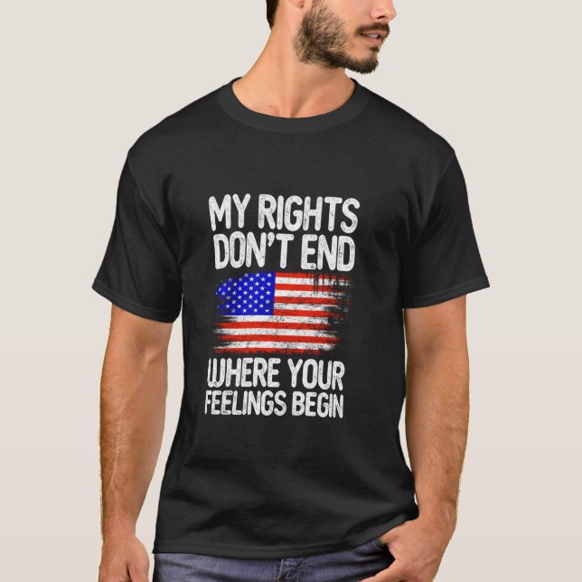 Camiseta Bala de Rifle Mis Derechos no terminan donde comie (Anverso)