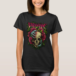 Camiseta Bala Divertida Mis Rosas De Cráneo De San Valentín