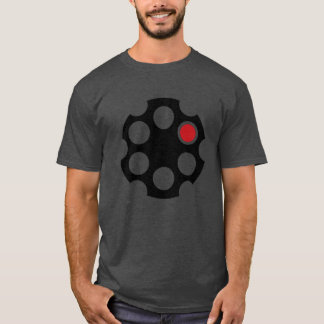 Camiseta Bala en el revólver divertido