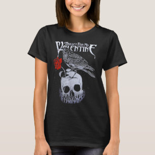 Camiseta Bala graciosa para mis Rosas de Valentinee Skull