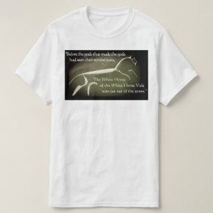 Camiseta Balada de la cita de Chesterton del caballo blanco