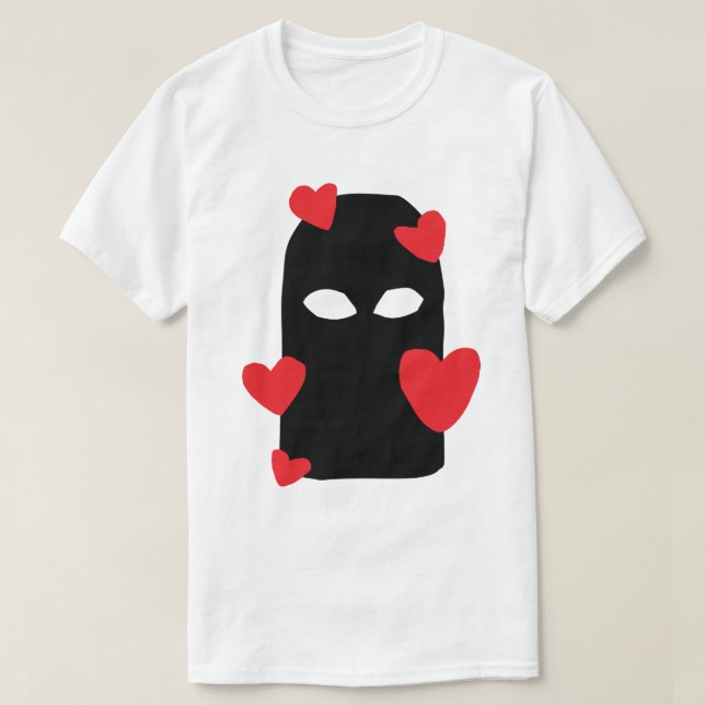 Camiseta Balaklava y amor (Diseño del anverso)