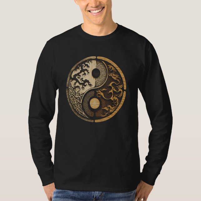 Camiseta Balance and Harmony Yin Yang Symbol Nature (Anverso)