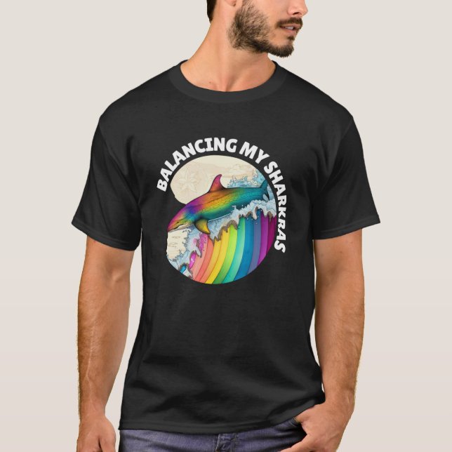 Camiseta Balanceando mi Espiritual Sharkras Chakras Sha (Anverso)