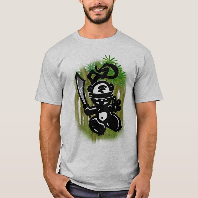Camiseta Balancear-Bambú-Panda-Estilo (Anverso)