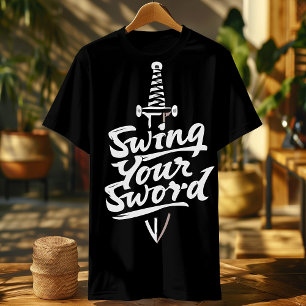 Camiseta balancear tu vintage de espada