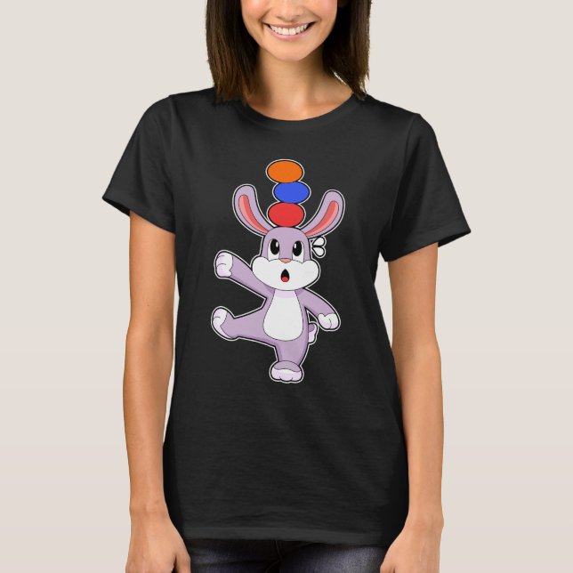 Camiseta Balanceo de huevos de Pascua de Rabbit (Anverso)