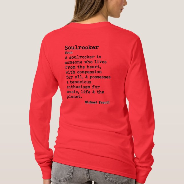 Camiseta Balancín: Cuello de la tripulación de manga larga (Reverso)