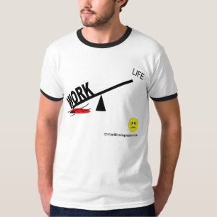 Camiseta balanza de la Trabajo-vida