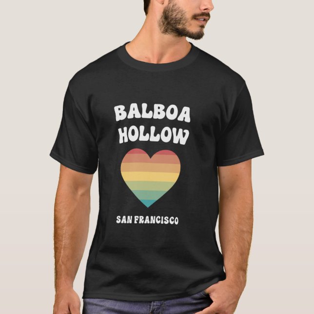 Camiseta Balboa Hollow San Francisco California LGBTQ Gay P (Anverso)