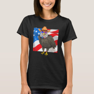 Camiseta Bald Eagle 4 De Julio Bandera Patriótica Estadouni