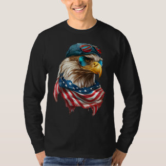 Camiseta Bald Eagle 4th of July Christmas American Flag Of 