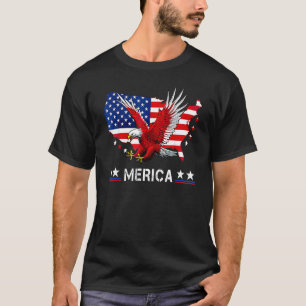 Camiseta Bald Eagle Americaw Bandera Estadounidense Me Patr